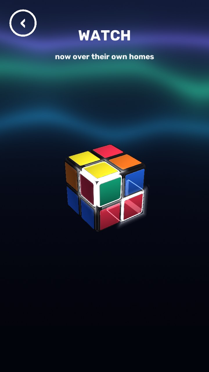 CubeCross lesson - the 2x2 cube with a corner highlighted