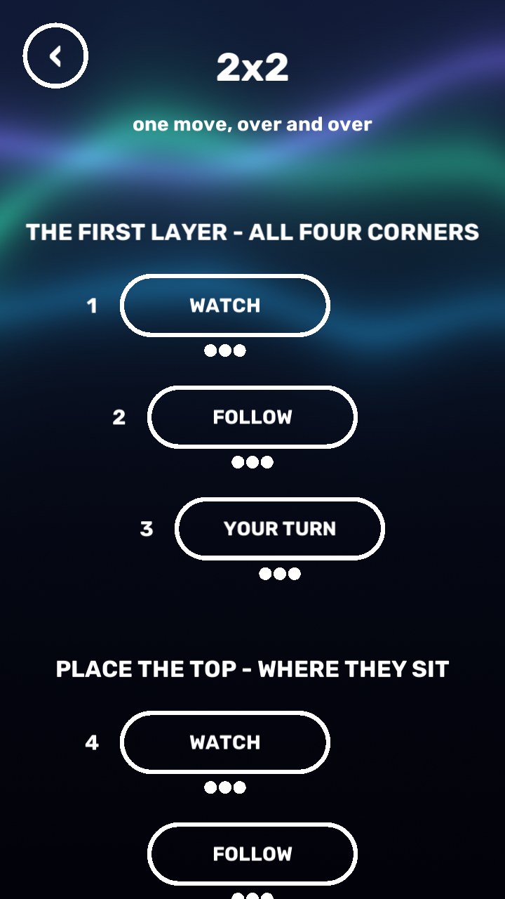 CubeCross lessons - watch, follow, your turn